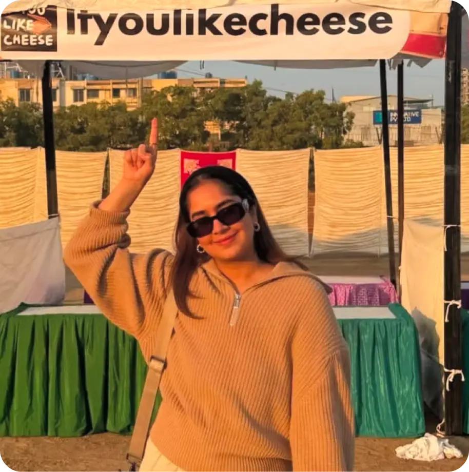 Zahra at an If You Like Cheese event